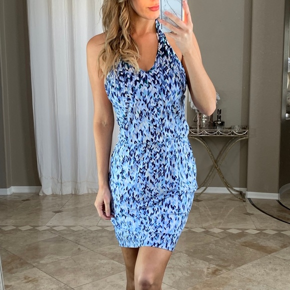 white house black market halter dress